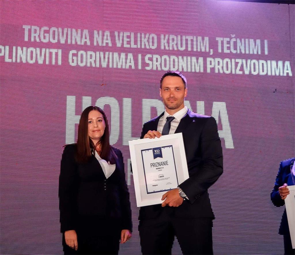 Holdina Po Drugi Put Dobitnik Priznanja "100 Najvećih U BiH" - Holdina EP